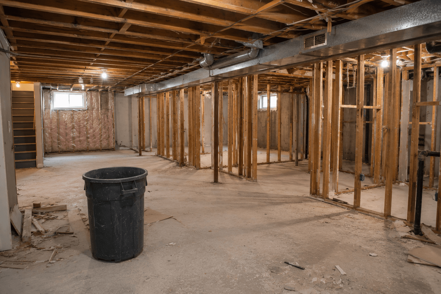 Basement gutting and interior demolition in Toronto