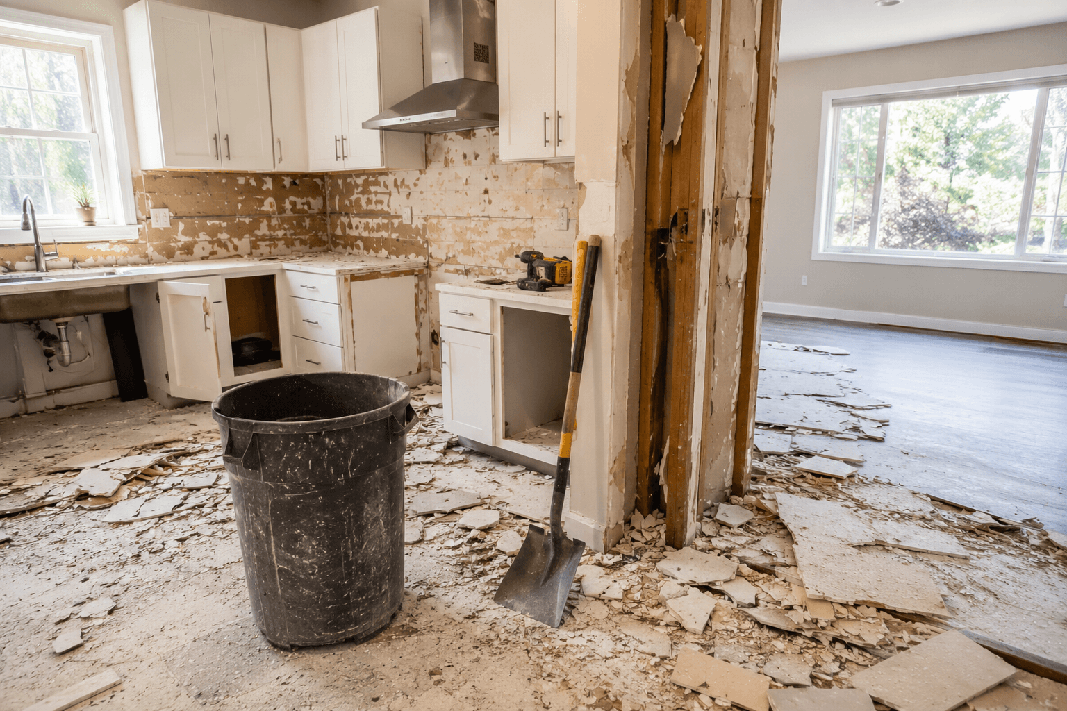 Kitchen removal and interior demolition in Toronto